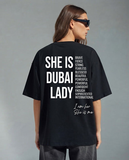 THE DUBAI LADY STATEMENT TEE