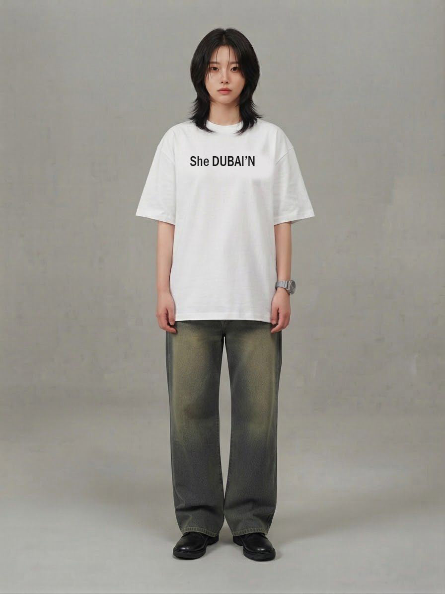 THE DUBAI LADY STATEMENT TEE