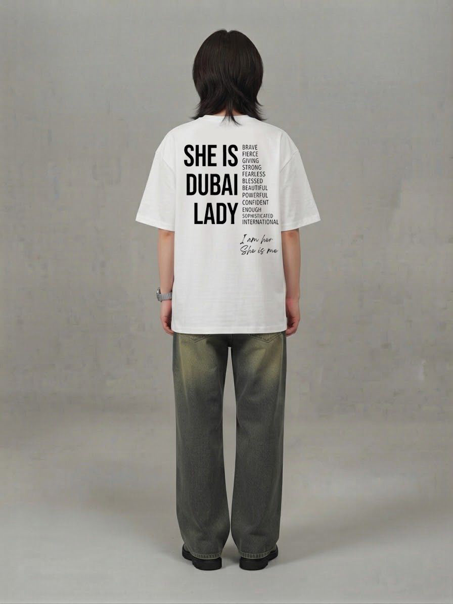 THE DUBAI LADY STATEMENT TEE